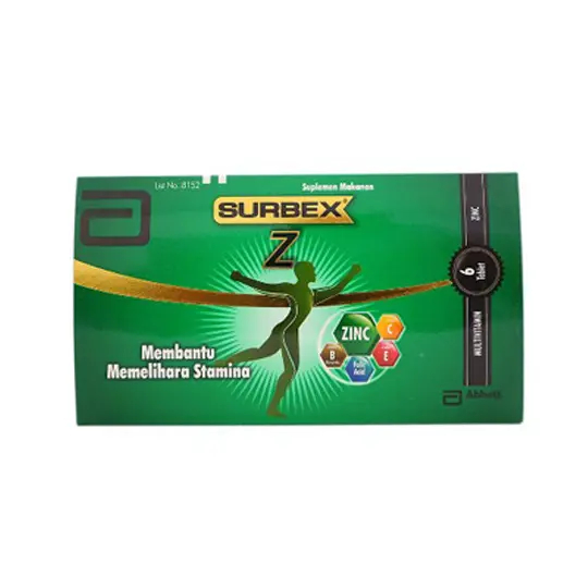 SURBEX-Z SURBEX Z 6 TABLET VITAMIN DAYA TAHAN TUBUH MULTIVITAMIN MINERAL