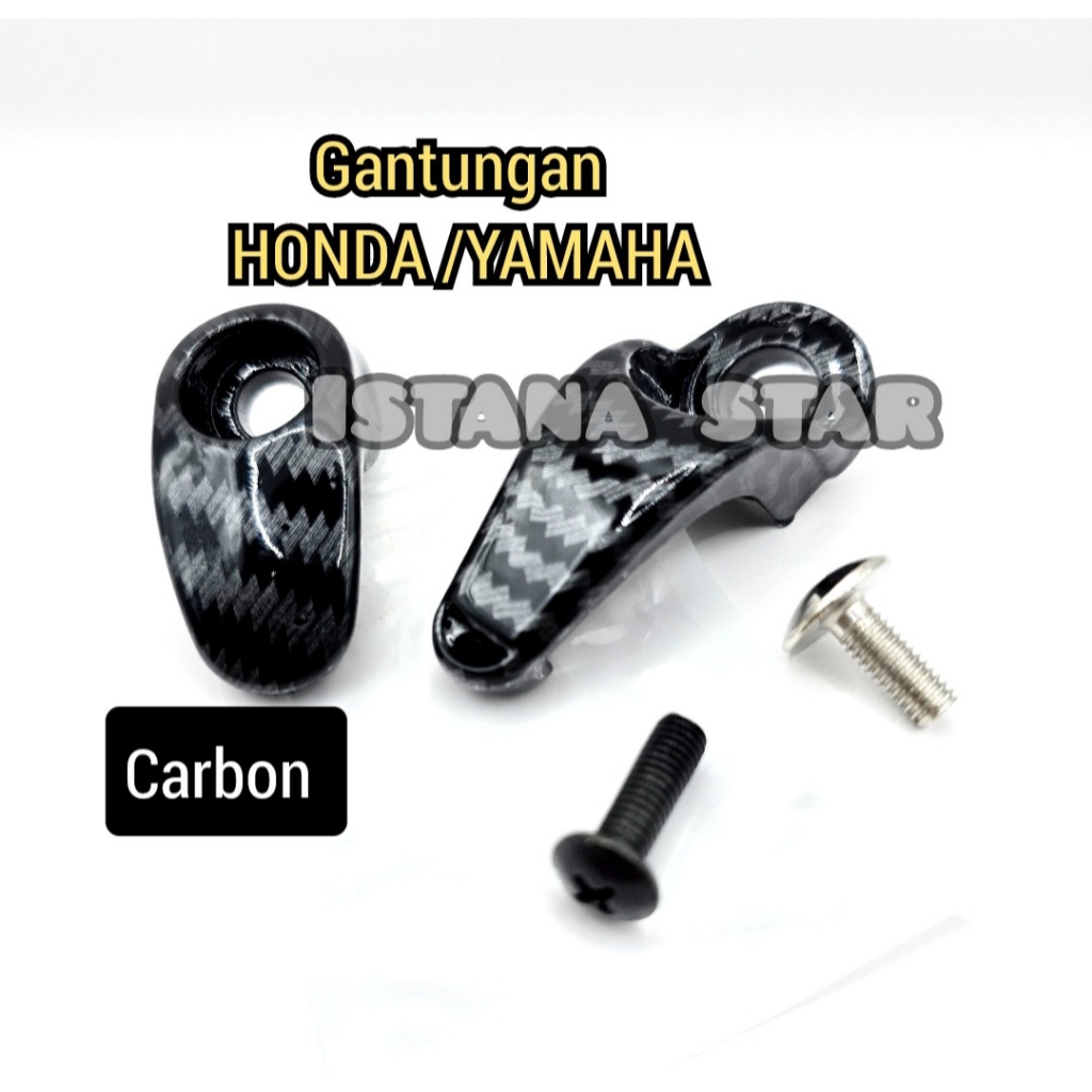 Gantungan carbon barang cantolan barang Beat plus baut dan ring