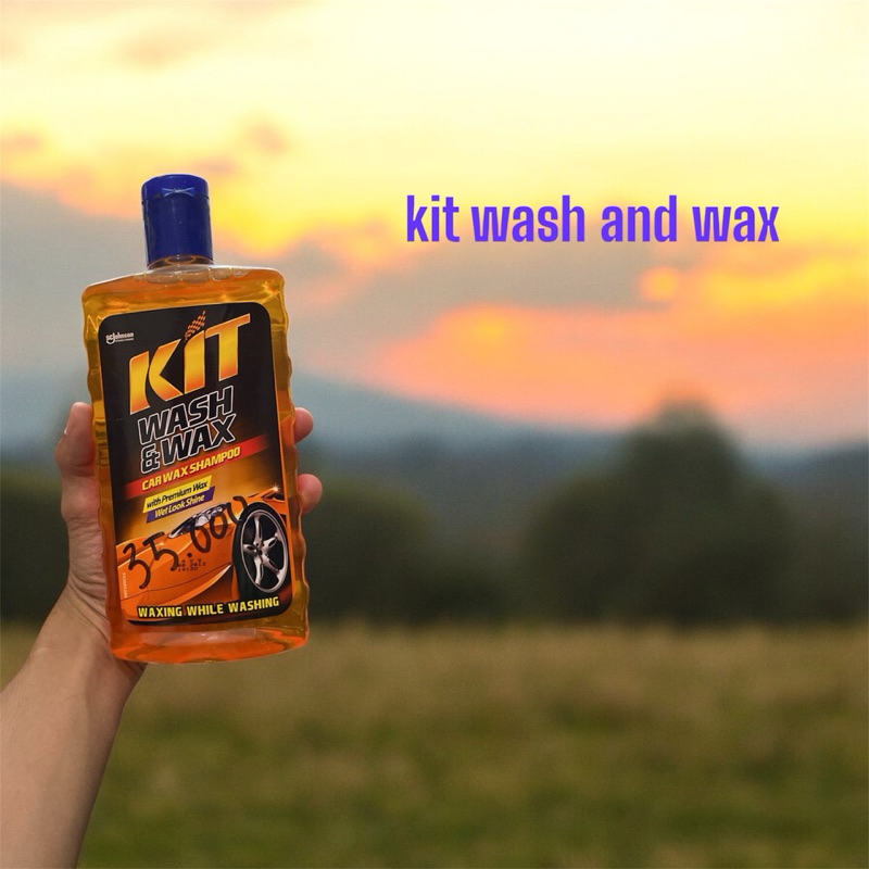 Kit Wash And wax Car Wax Shampoo
