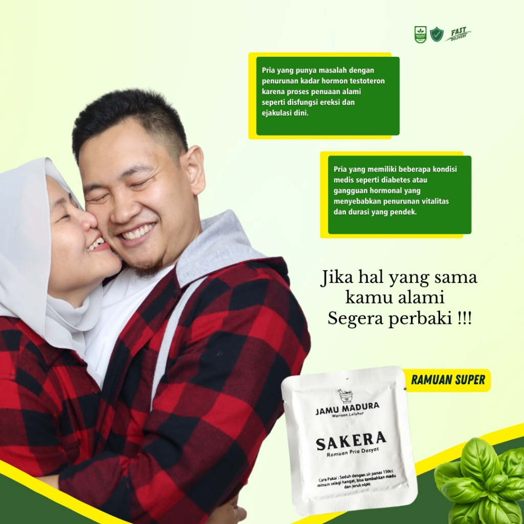 Jamu Pria Kuat Tahan Lama Sakera Perkasa Asli Madura