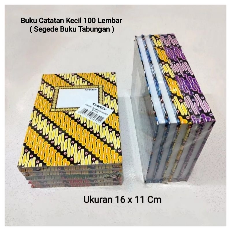 

1 Pak Buku Oktavo 100 Lembar isi 5 Pcs OKEY ( Buku Kecil Seukuran Kantong Celana )