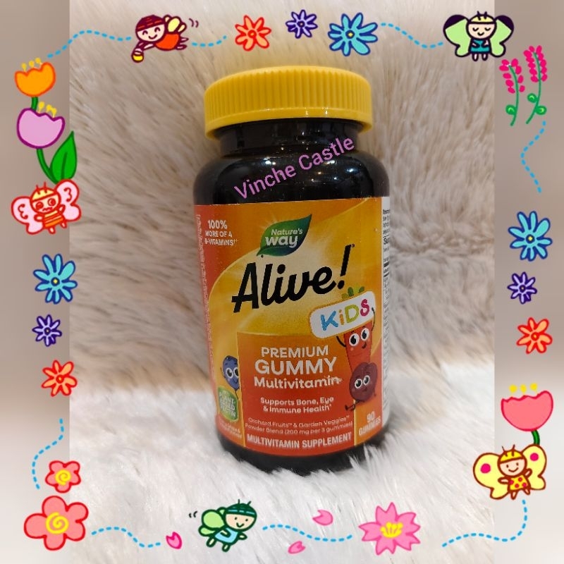 Nature's Way Alive Kids Multivitamin Gummy (Vitamin Anak)