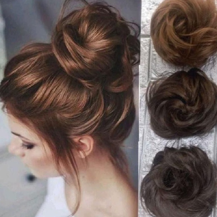 Garansi Uang Kembali  IKAT RAMBUT WIG RAMBUT PALSU KONDE CEPOL RAMBUT BERVOLUME UNTUK PESTA KARET RA