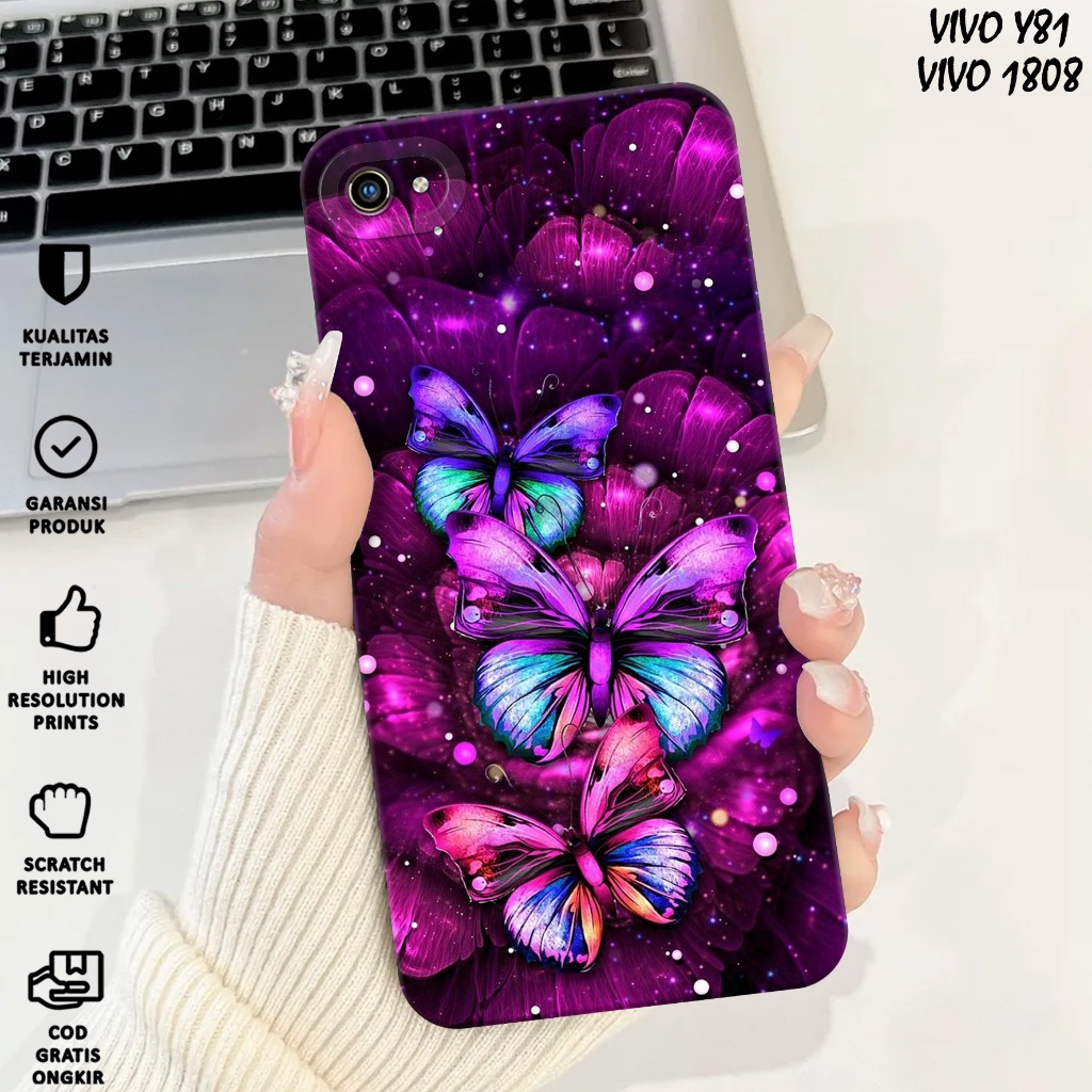 CASE VIVO 1808 - Casing Vivo 1808 Motif KUPU KUPU - Case Hp 1808 - Casing Hp 1808 - Softcase Vivo 18