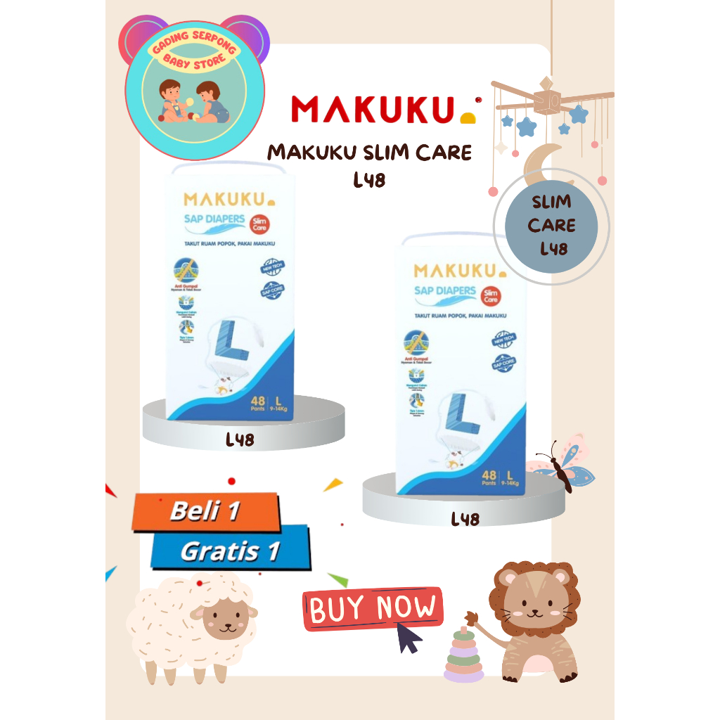 Makuku Slim Care CELANA  [Paket 2 Bal]