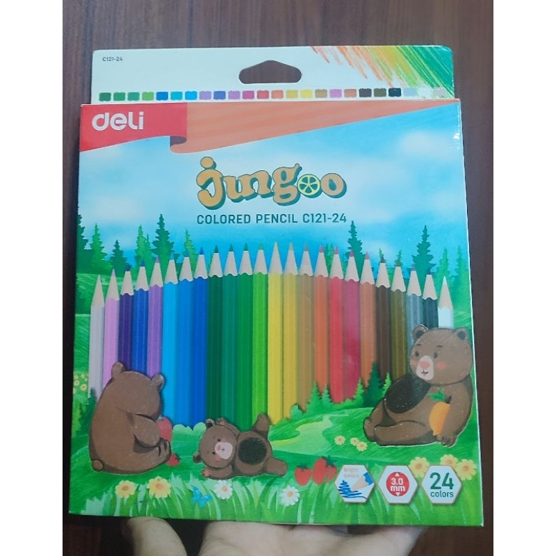 

DELI JUNGOO COLORED PENCIL C121-24 PENSIL WARNA DELI ISI 24