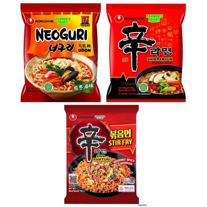 

NONGSHIM Neoguri Udon mie instan korea Shin Ramyun Mushroom nong shim stir fry