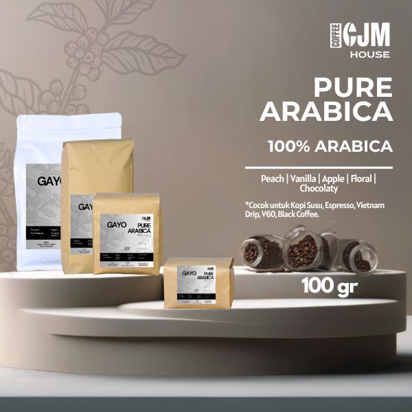 

100Gr Pure Arabica GAYO | CJM Coffee House | Kopi Premium Super Asli | Kopi Arabika Asli