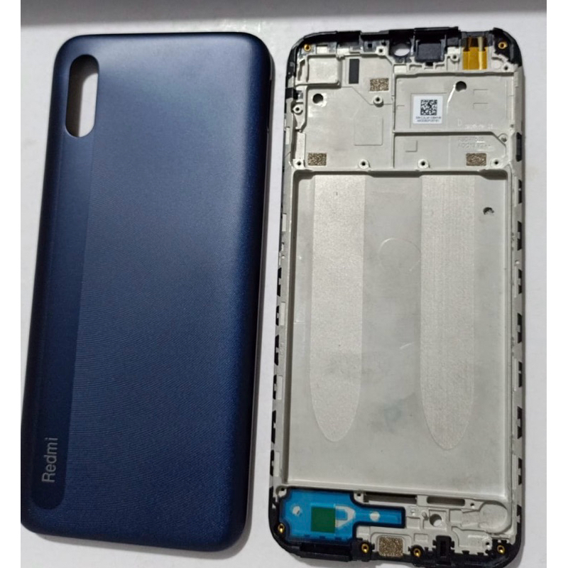 tutup belakang dan frame lcd xiomi redmi 9a original fullset