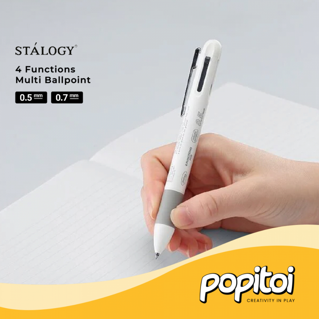 

Stalogy 019 Editor's Series 4 Functions Multi Pen 0.5 0.7 mm Multipen Pulpen