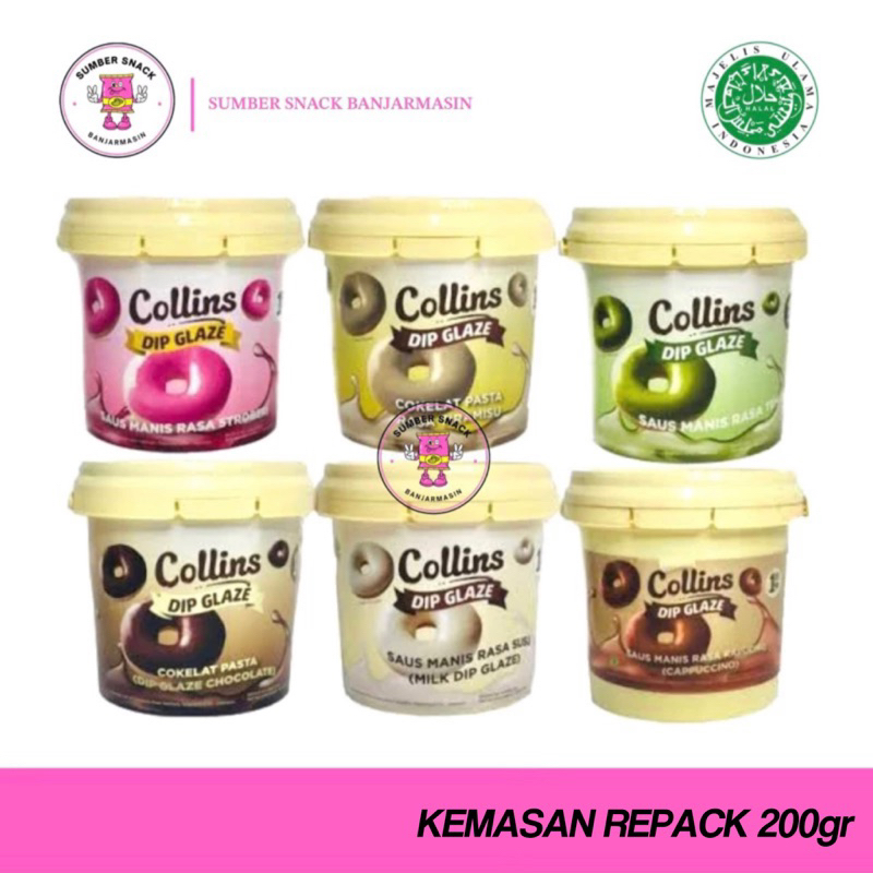 

Collins Dip Glaze (Repack 200g) (9 Varian Rasa)