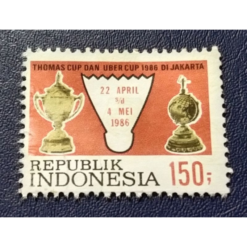 

Prangko Lawas Seri THOMAS CUP DAN UBER CUP Thn 1986