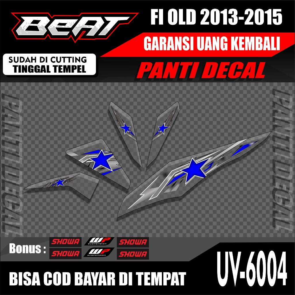 Striping Transparan Beat fi lama Beat fi old tahun 2013-2015 Striping Beat fi