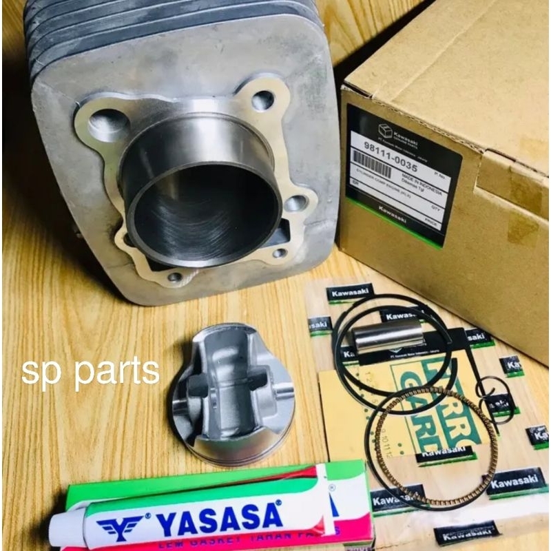BLOK SEHER ASSY CYLINDER HEAD + LEM KAWASAKI KLX 150 S BF DTRACKER 150 ORI