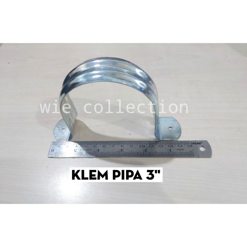 KLEM PIPA BESI 3" / KLEMAN PLAT BESI 3 INCH / CLAMP PIPA