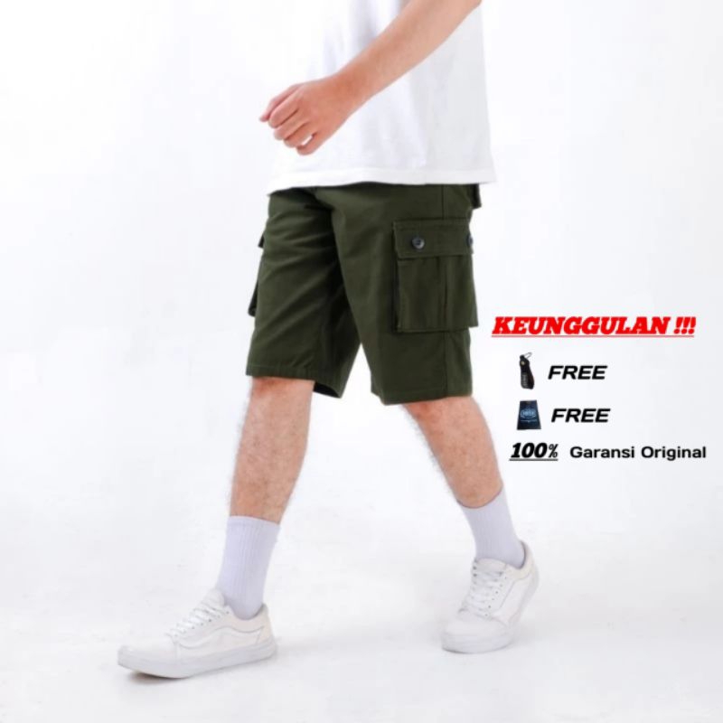 Celana Cargo Pendek Pria Army