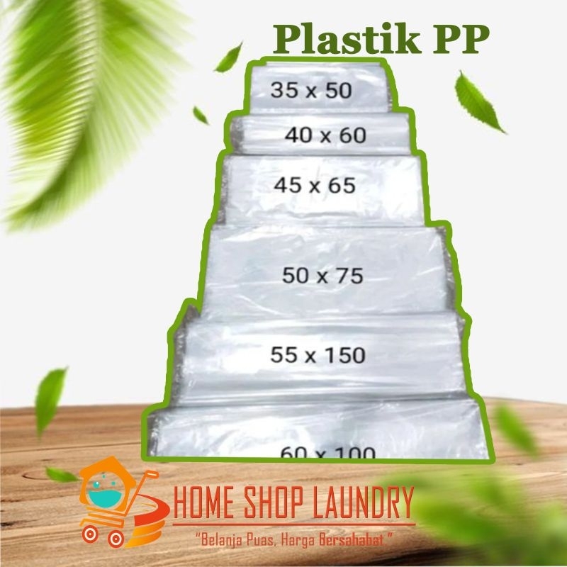 Plastik bening PP laundry / Plastik packing laundry