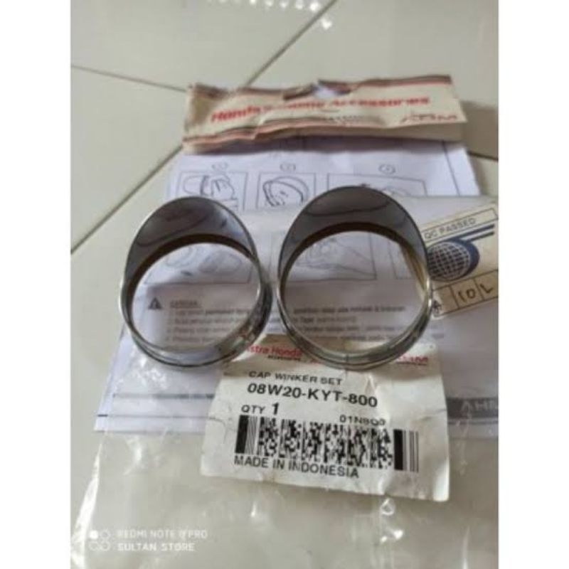 aksesoris tutup lampu sein scoopy / 08W20-KYT-800