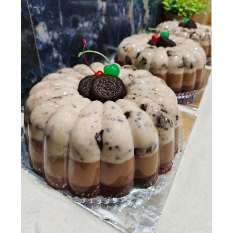 Puding jumbo custom birthday PUDING SUSU OREO BULAT PUDING ULTAH 3 RASA PUDING COKLAT SUSU OREO PREM