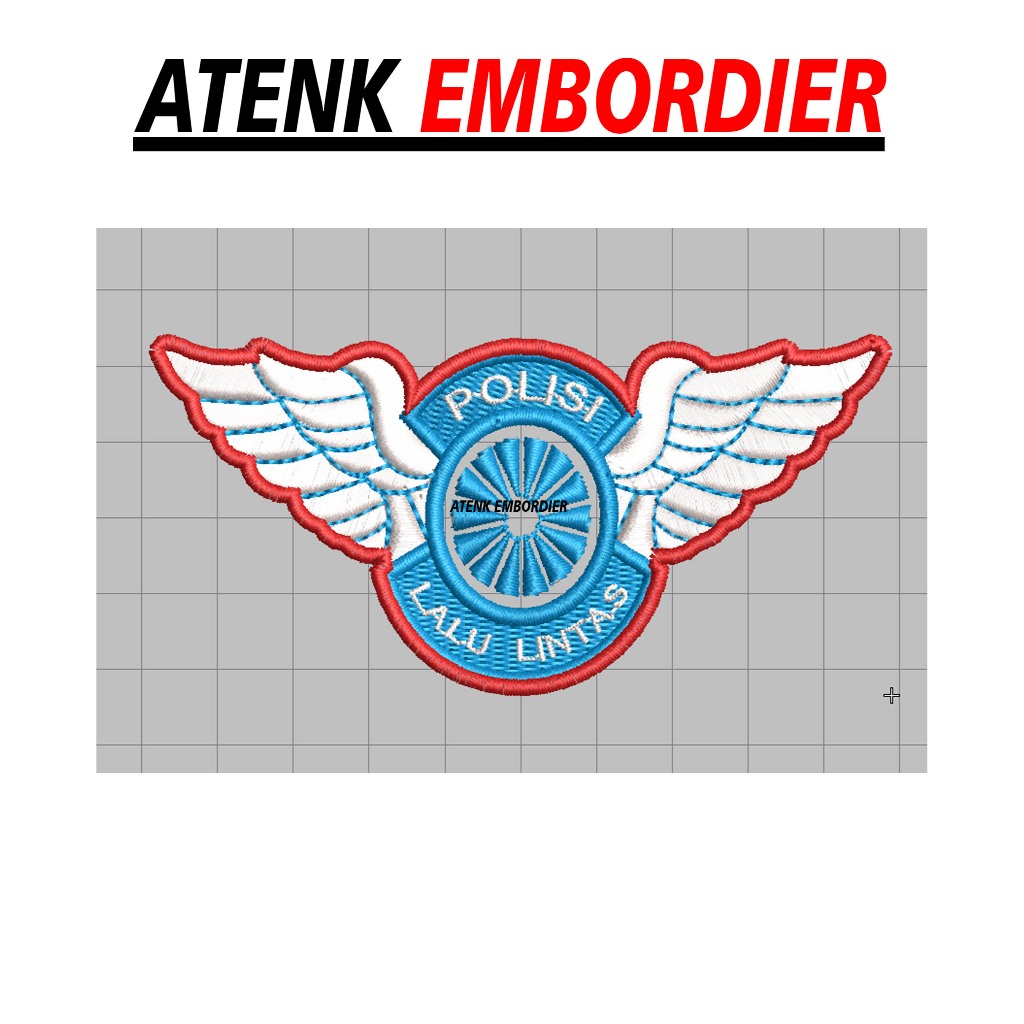 BET PATCH BORDIR WINGS POLISI LALU LINTAS