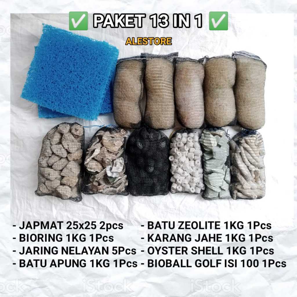 Seaningrum Paket Filter Kolam Koi Lengkap Hemat Filter Kolam Chamber Koi Filter Air Bening Extra 13