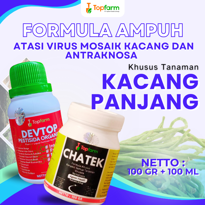 Pestisida Topfarm / Obat Kacang Panjang Anti Kuning / Obat Pembasmi Hama Kacang Panjang / Obat Pemba