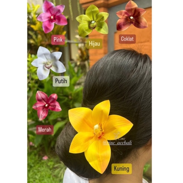 Baru Irit Jempong Anggrek  hiasan rambut sanggul bali modern modifikasi