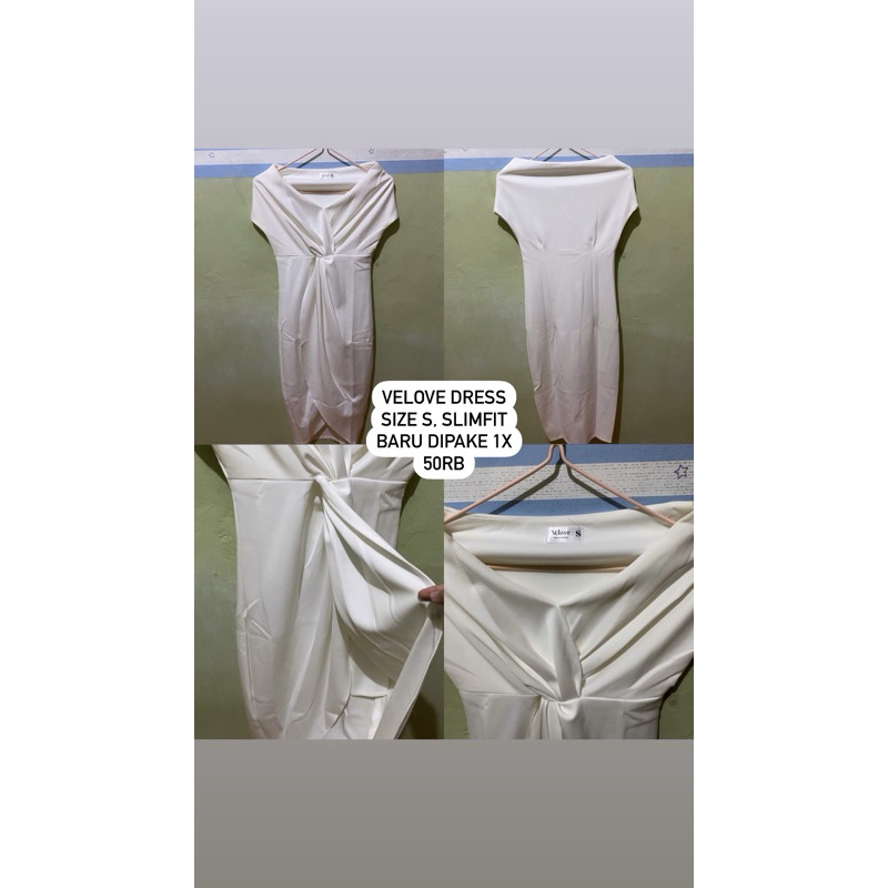 velove dress white
