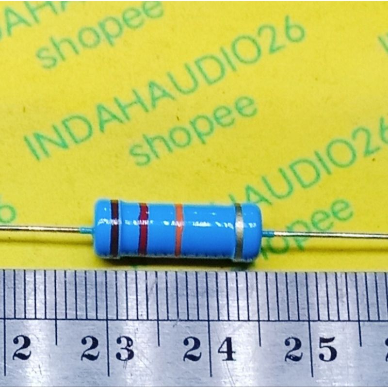 BIRU 12K 3W 5% resistor 12 k 3 watt  12 kilo ohm 3 w 3watt 5 persen 12k 3w