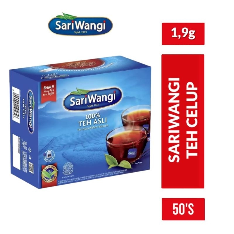 

SARIWANGI Teh Celup Box 50x1,9gr / Sariwangi Teh Celup Box 50 pcs