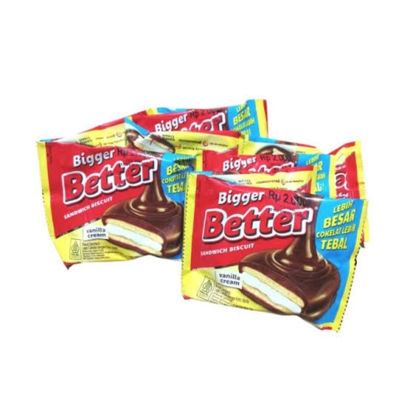 

BETTER SANDWICH BISCUIT RENCENG 10PCS@22GR