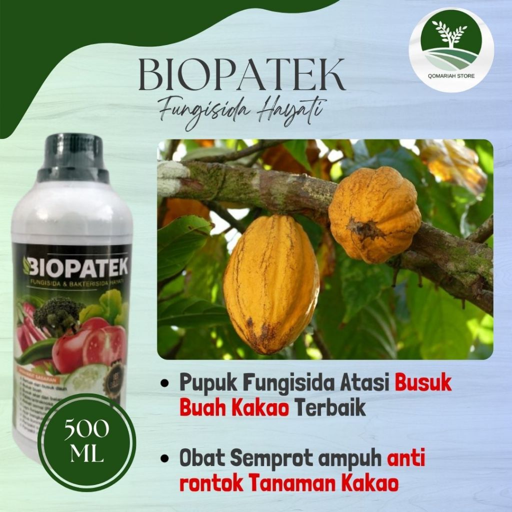 paling laris obat busuk buah kakao BIOPATEK 500ml Obat semprot anti busuk buah kakao - Fungisida bus