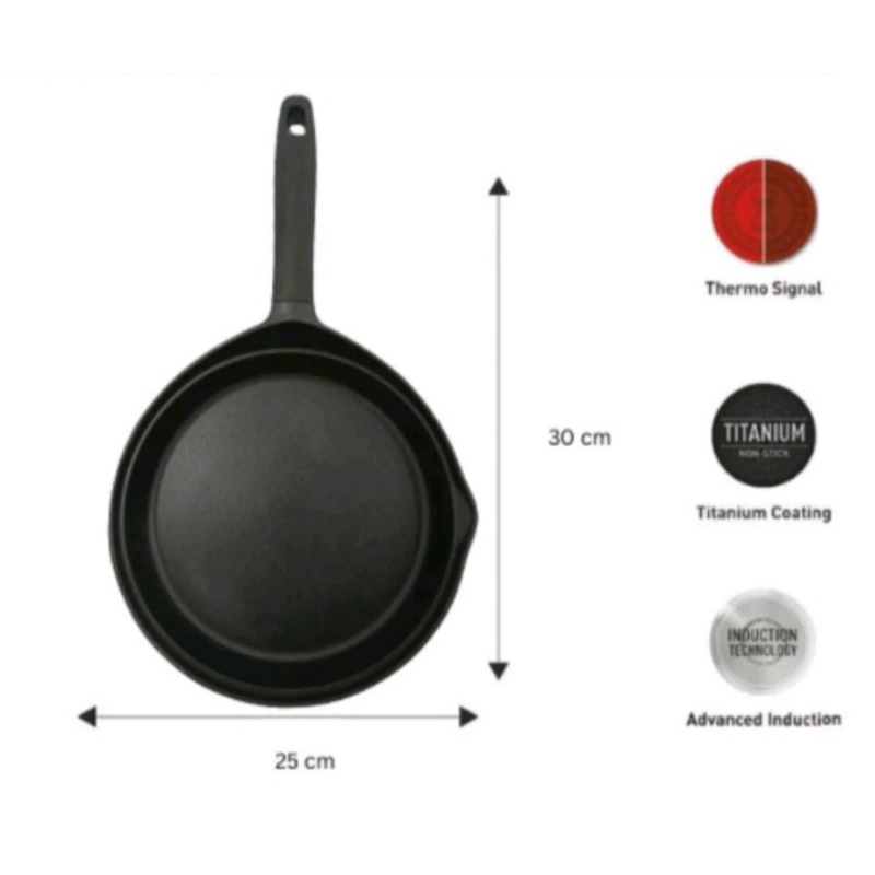 Teflon Maroon CKA 25 cm anti lengket Rijek