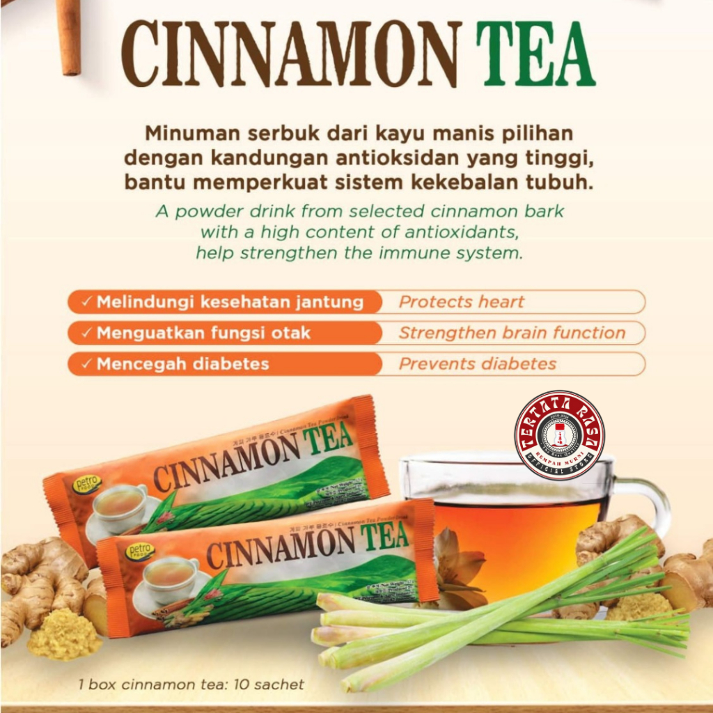 

Teh | Teh Cinnamon | Minuman Teh Kayu Manis | Kayu Manis Seduh