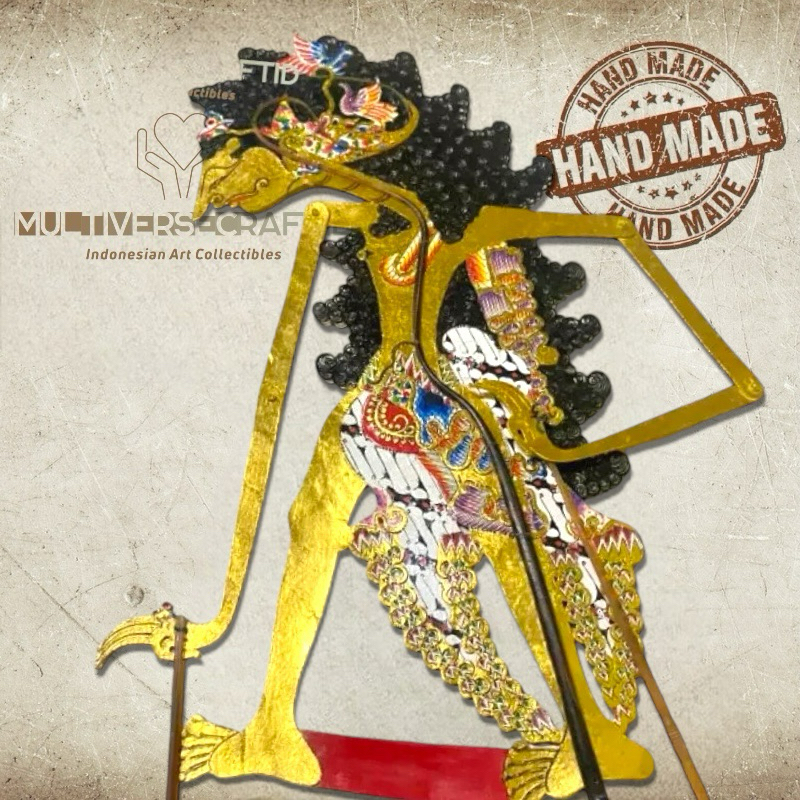 MULTIVERSECRAFTID Wayang Alusan Begawan Ciptoning / Mintaraga Kulit Kerbau Bahan Premium Kulit Asli 