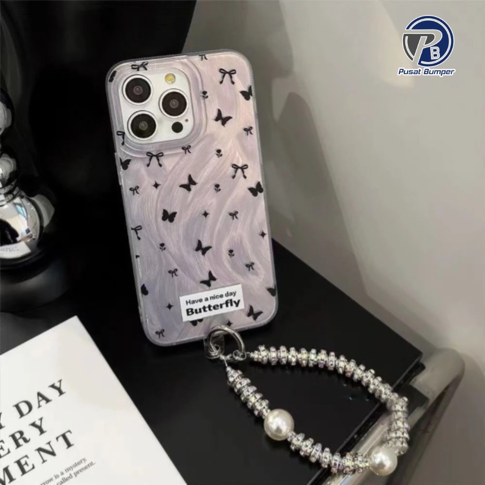SS964 GL069 Case For Xiaomi Redmi Note 7 8 9 10 11 12 13 pro Poco M6 M3 X6 X3 PRO Purple Butterfly B