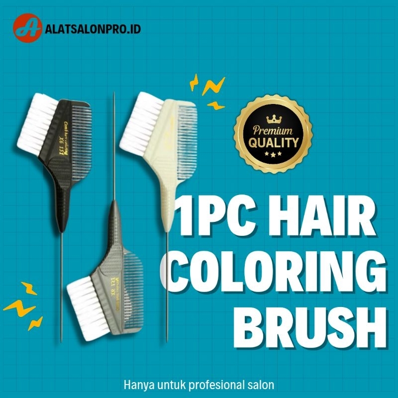 1pc Hair Paint Brush / Kuas cat rambut untuk profesional salon