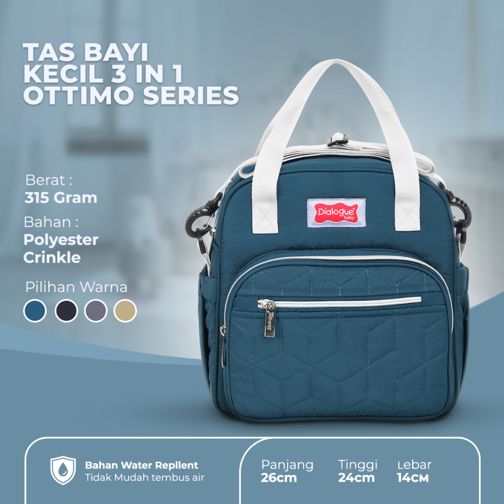 Dialogue Baby Tas Perlengkapan Bayi Ukuran Kecil/Medium/Ransel/Cooler Bag Ottimo Series