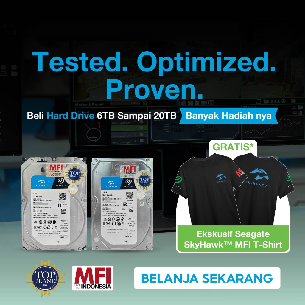 Seagate PC Skyhawk AI 12TB 3.5" HDD/ Hardisk/ Harddisk Internal CCTV