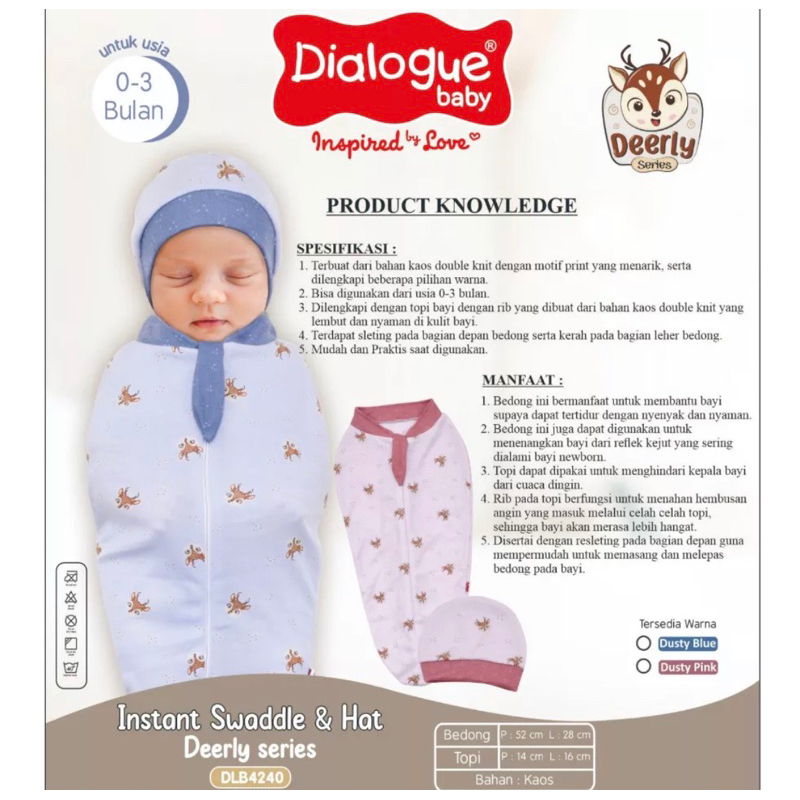 Dialogue bedong instan/bedong instan anak /bedong bayi instan