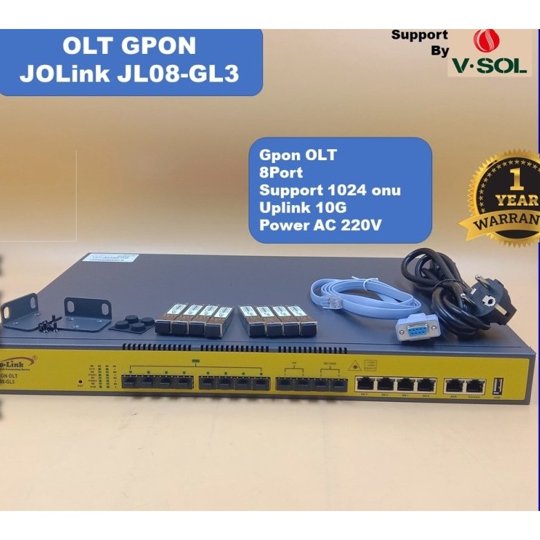 OLT GPON JOLink JL08-GL3 by Vsol - Tanpa SFP