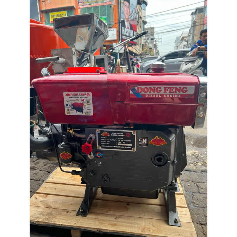 MESIN DIESEL DONGFENG S1100 16PK ASLI