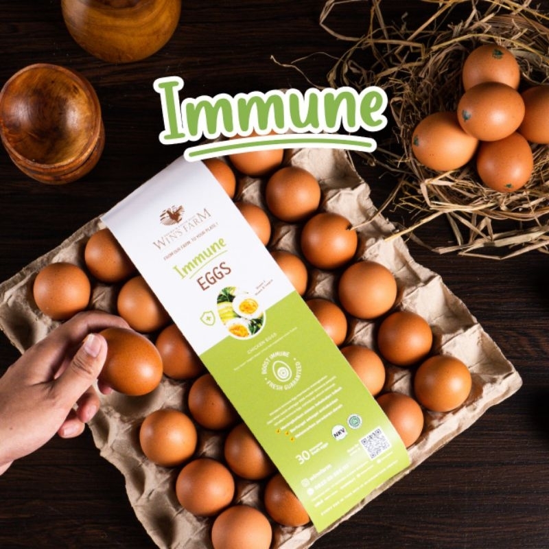 

Wins Farm | Telur Ayam Immune Booster isi 30pc