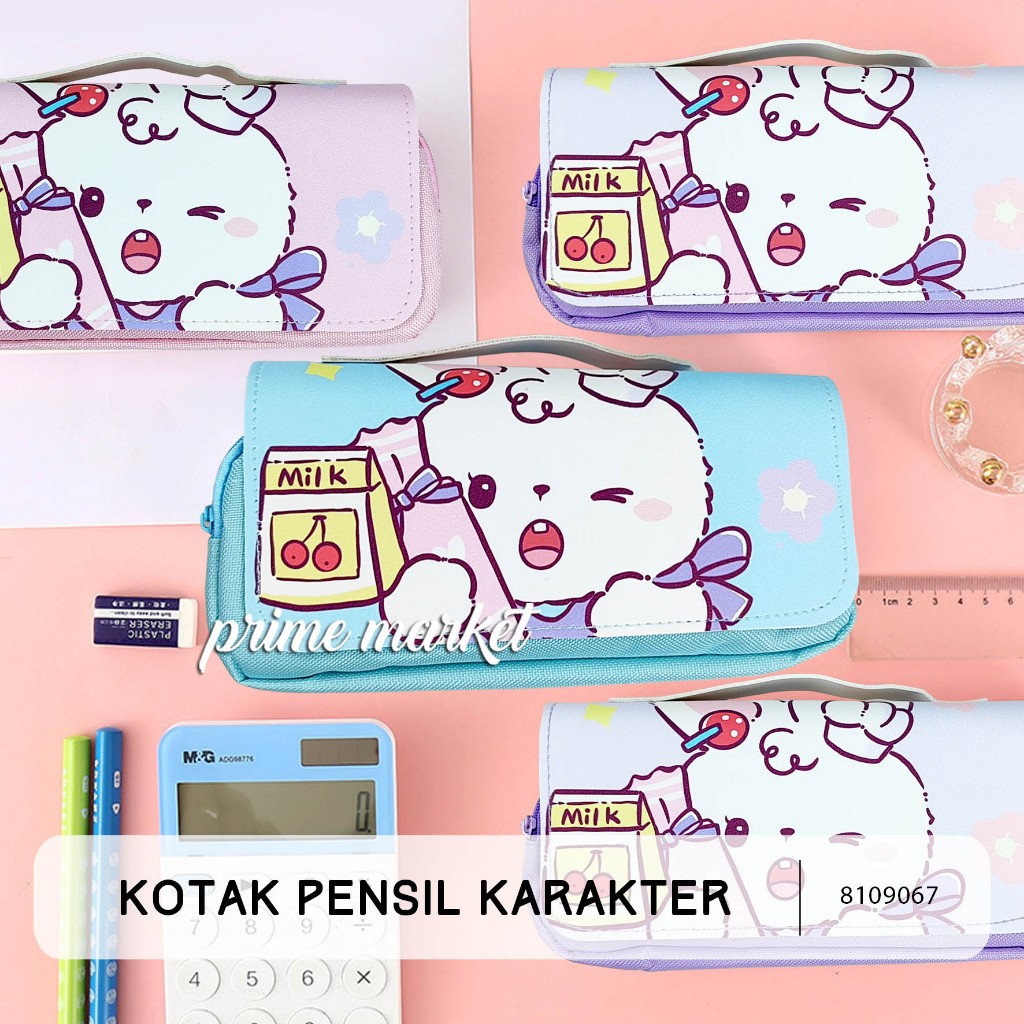 

Kotak Pensil Anak Perempuan Tempat Pensil Aesthetic Pencil Case Kotak Motif Kelinci (8109067)