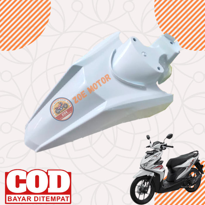 Spakbor Depan / Fender FR Honda All New BeAT Fi Tahun 2020 - 2022 Warna Putih