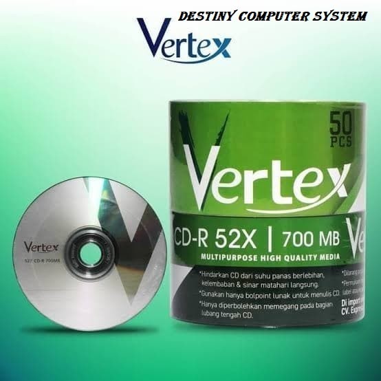 CD-R / CDR / CD Kosong / CD Blank Vertex