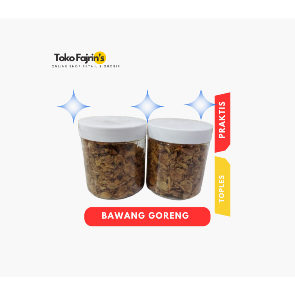 

Bawang Goreng Toples Praktis siap saji