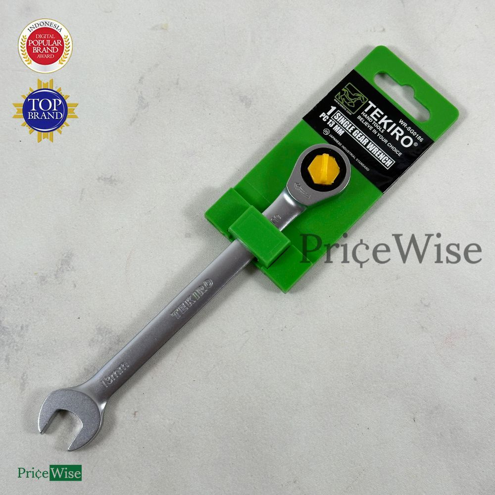 Kunci Ring Pas Ratchet 13mm Tekiro / Single Gear Wrench 13 mm