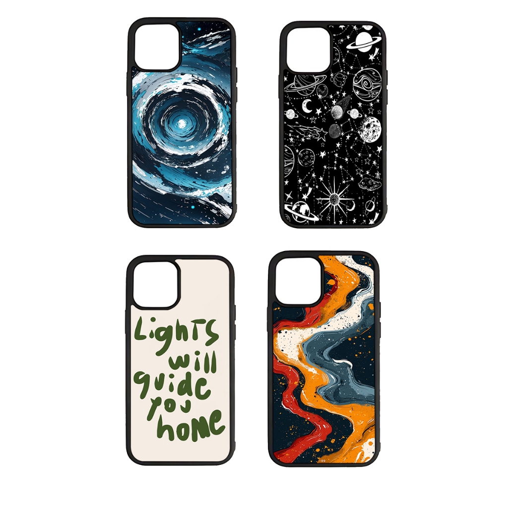 (RJ168) Case Glossy Aesthetic All Type Phone Casing