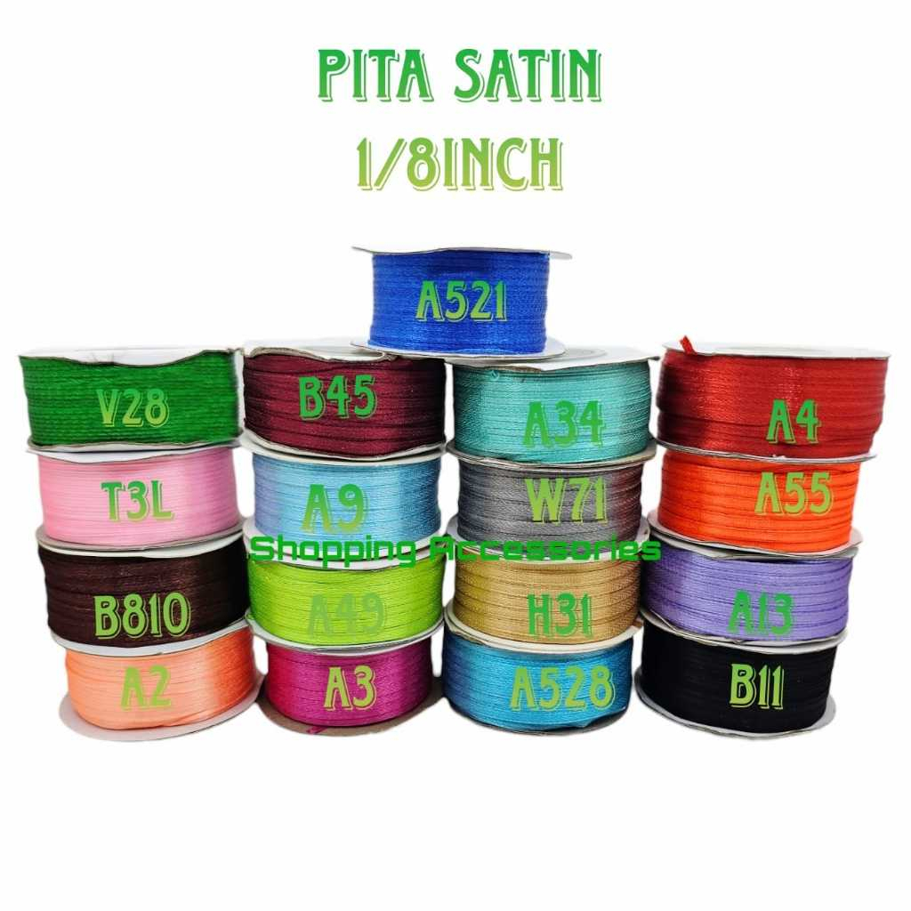 

Pita Satin 1/8 inch (4mm) per roll